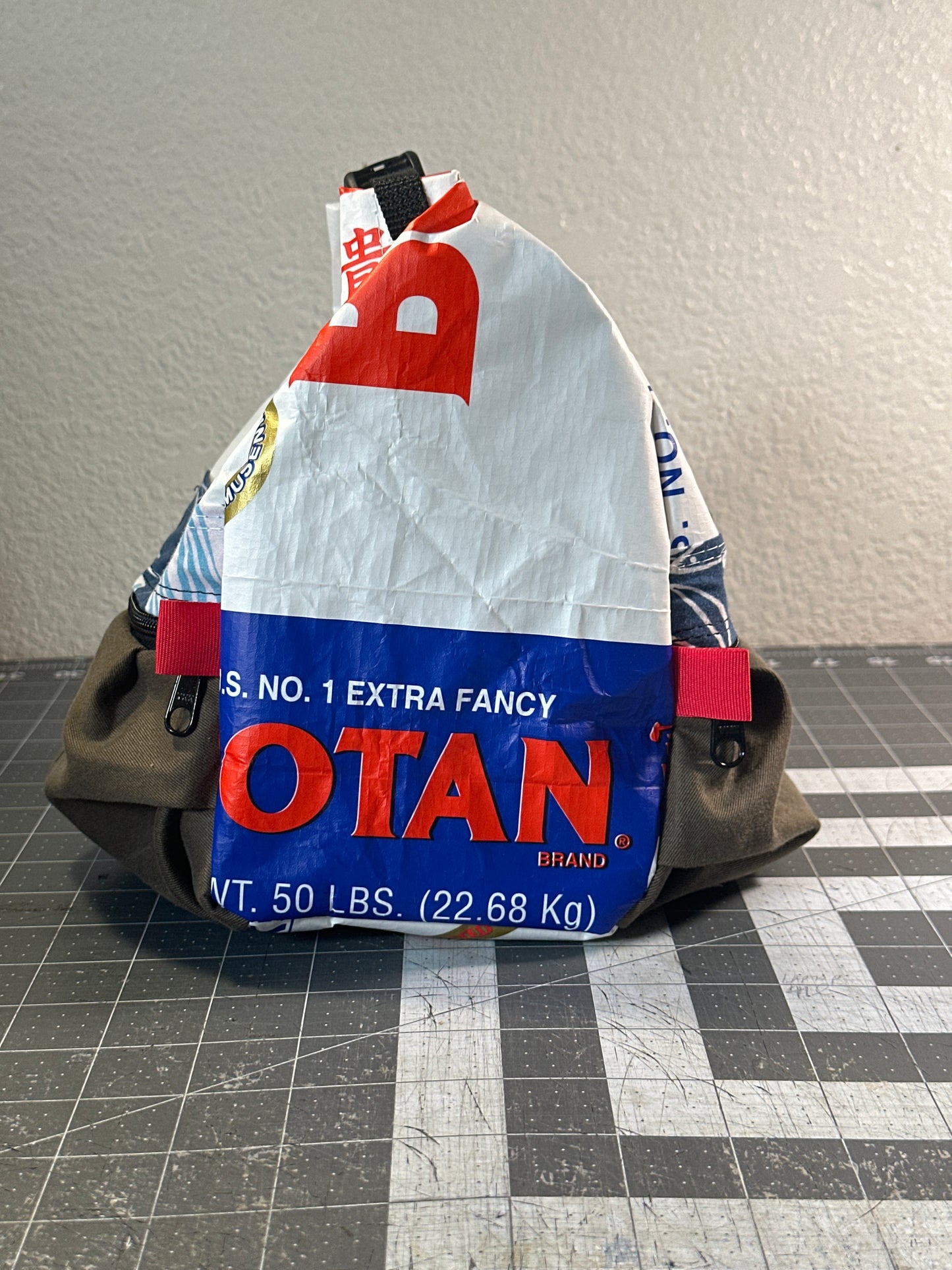 Rice Bag Worn-Wear Upcycled Bouldering Pail 0001