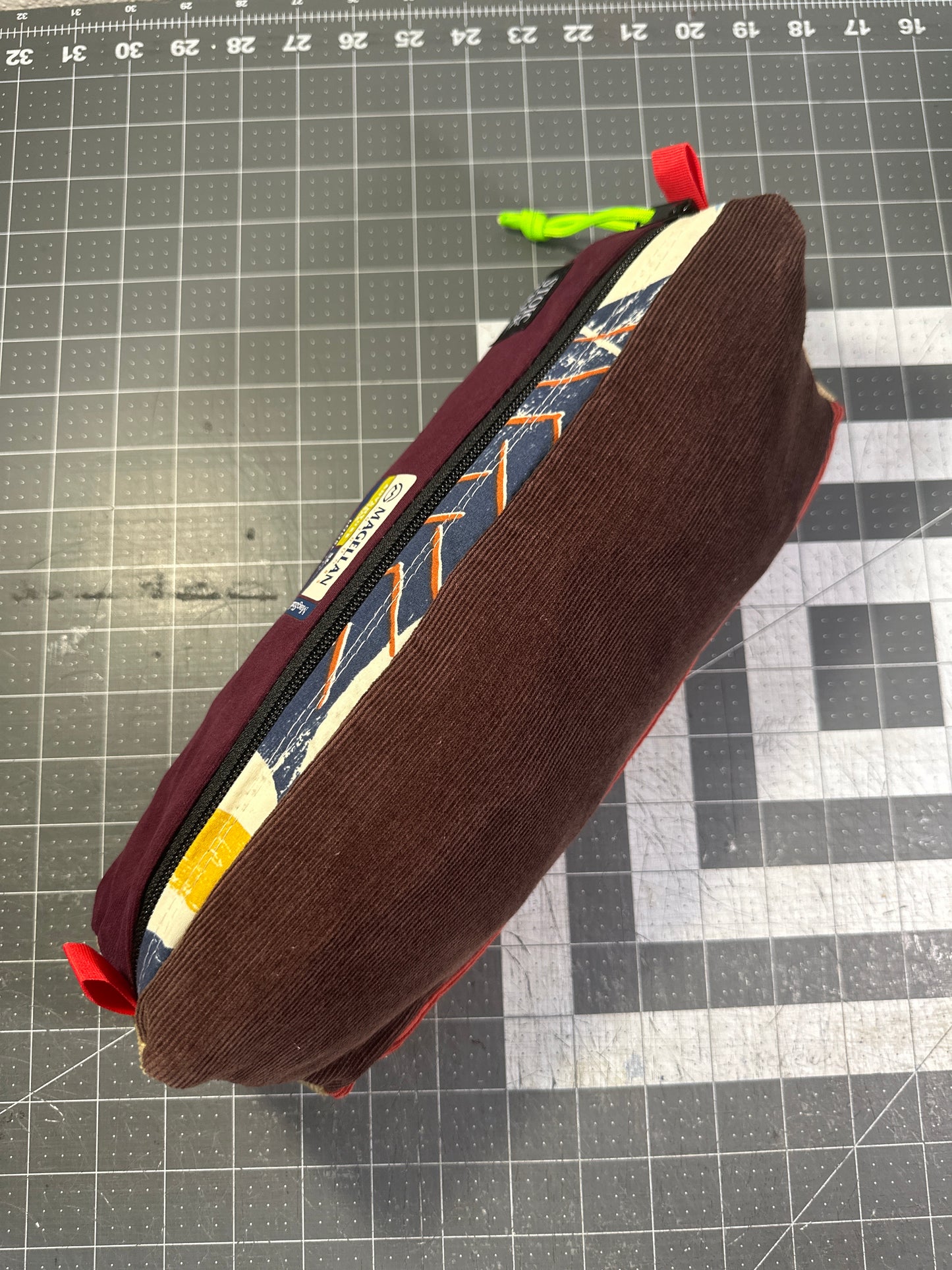 Worn-Wear Upcycled Triangle Pencil Case 0002(Extra Large)