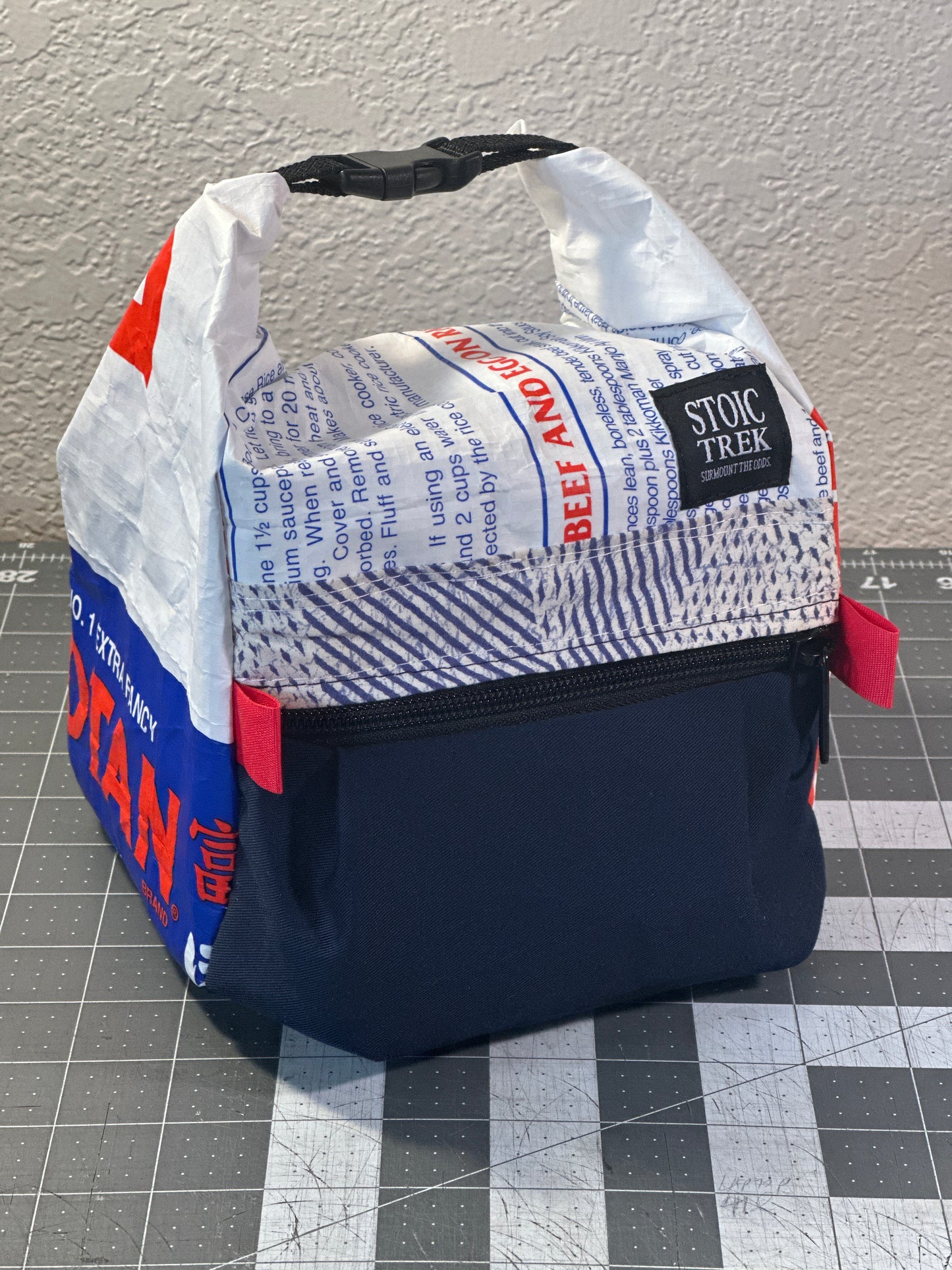 Rice Bag Worn Wear Upcycled Bouldering Pail 0027