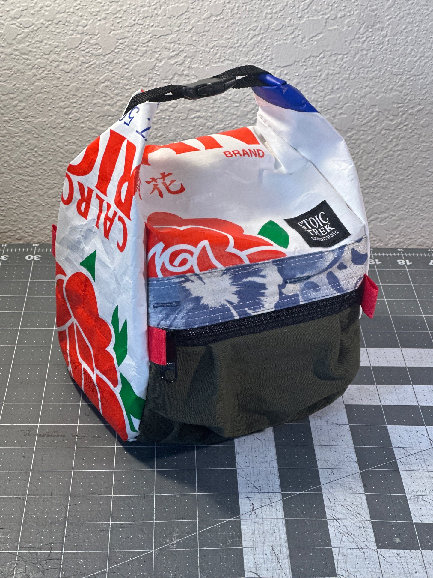 Rice Bag Worn Wear Upcycled Bouldering Pail 0026