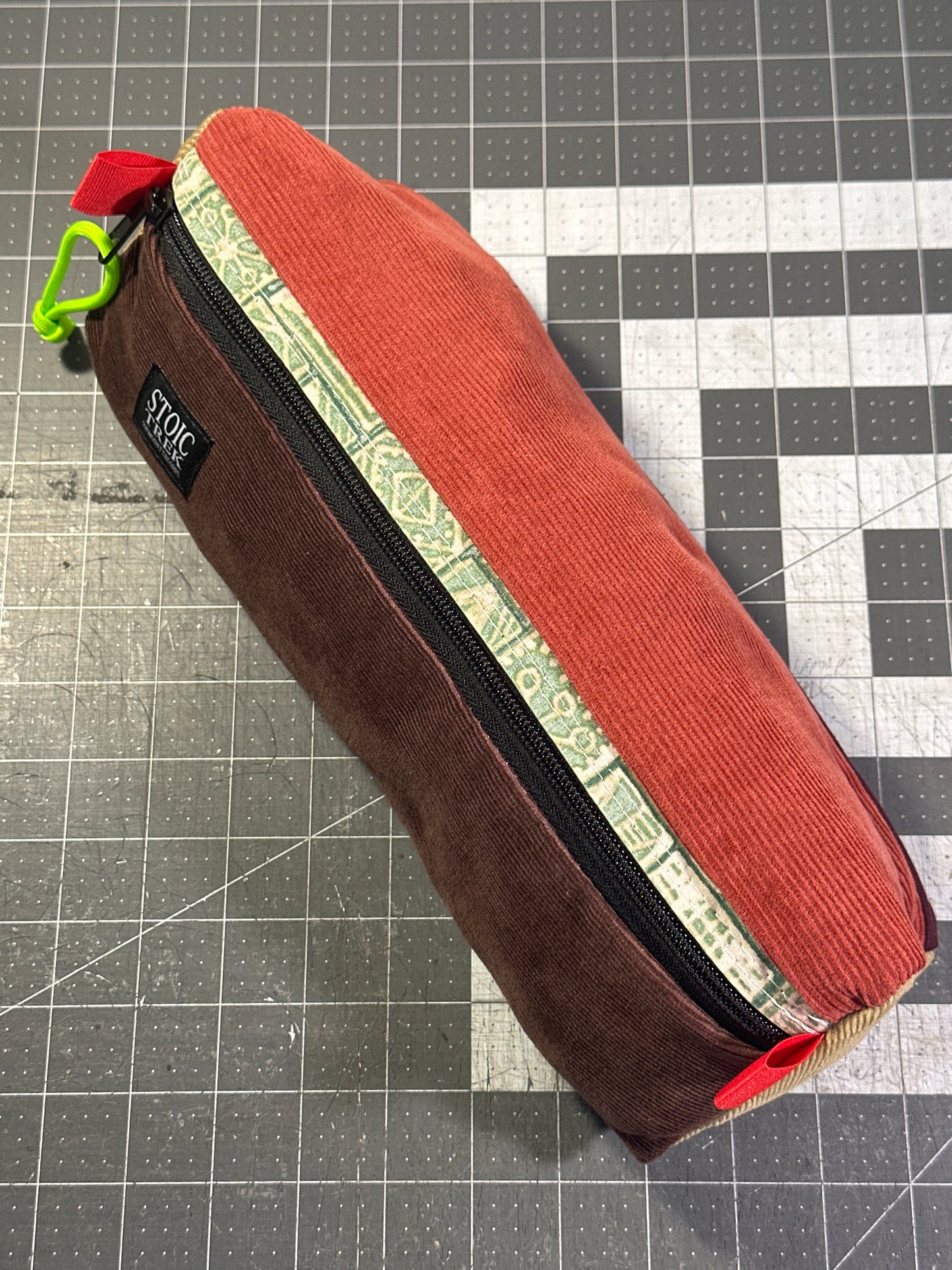 Worn-Wear Upcycled Triangle Pencil Case 0004(Extra Large)