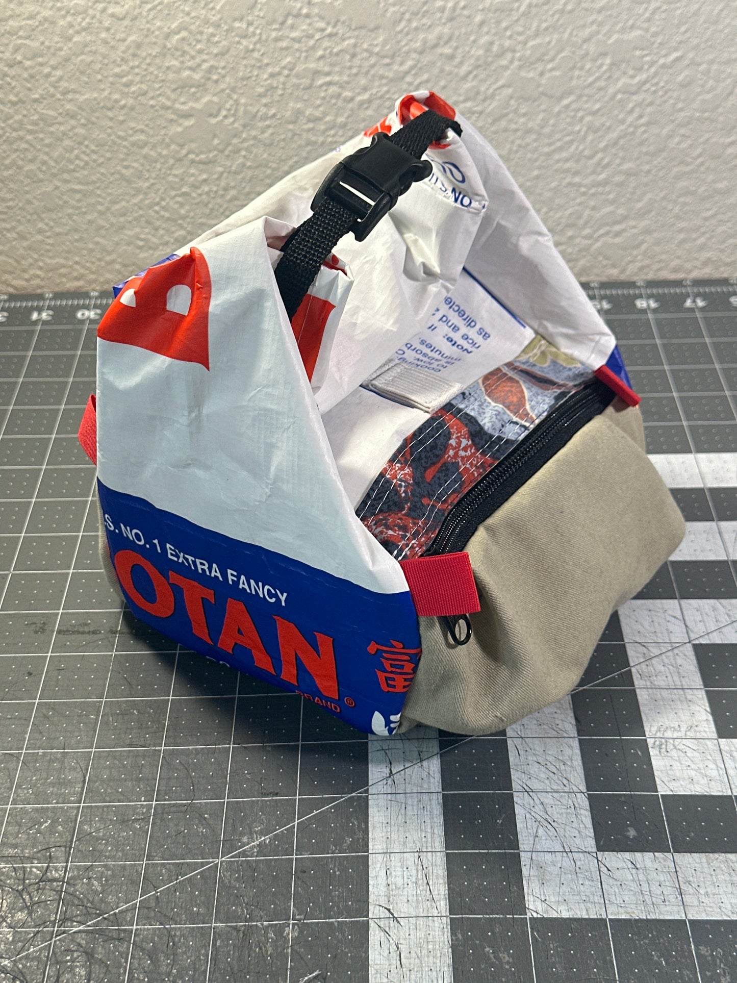 Rice Bag Worn Wear Upcycled Bouldering Pail 0019