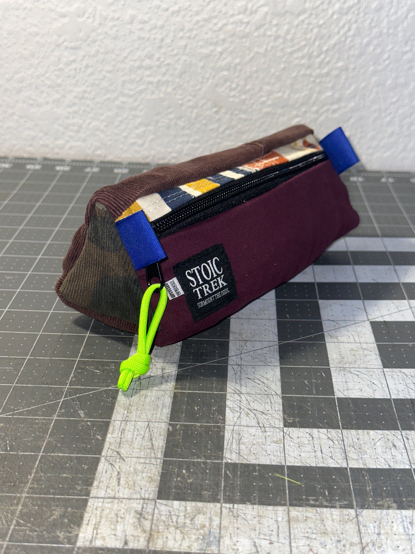 Worn-Wear Upcycled Triangle Pencil Case 0017 (medium)