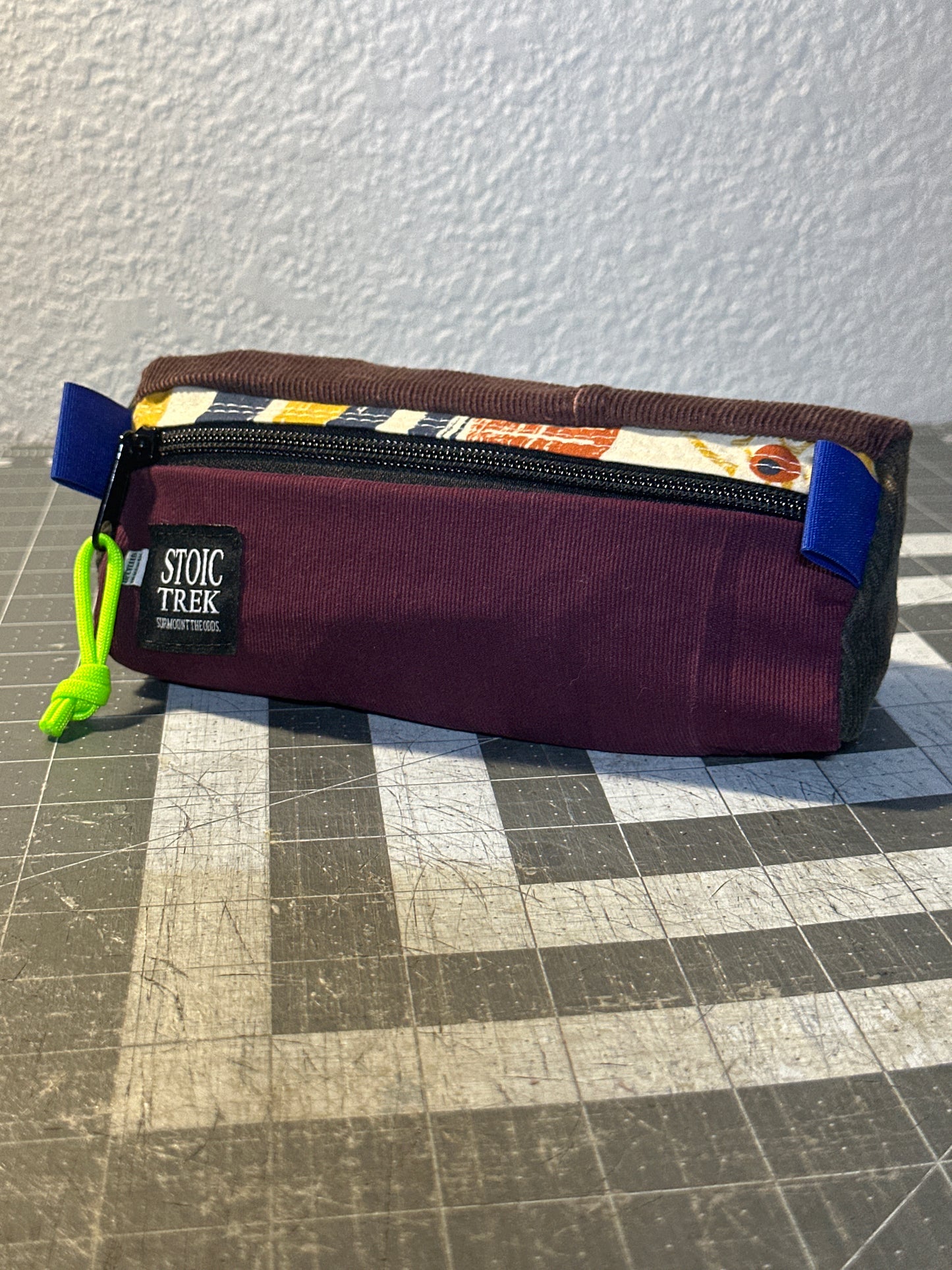 Worn-Wear Upcycled Triangle Pencil Case 0017 (medium)