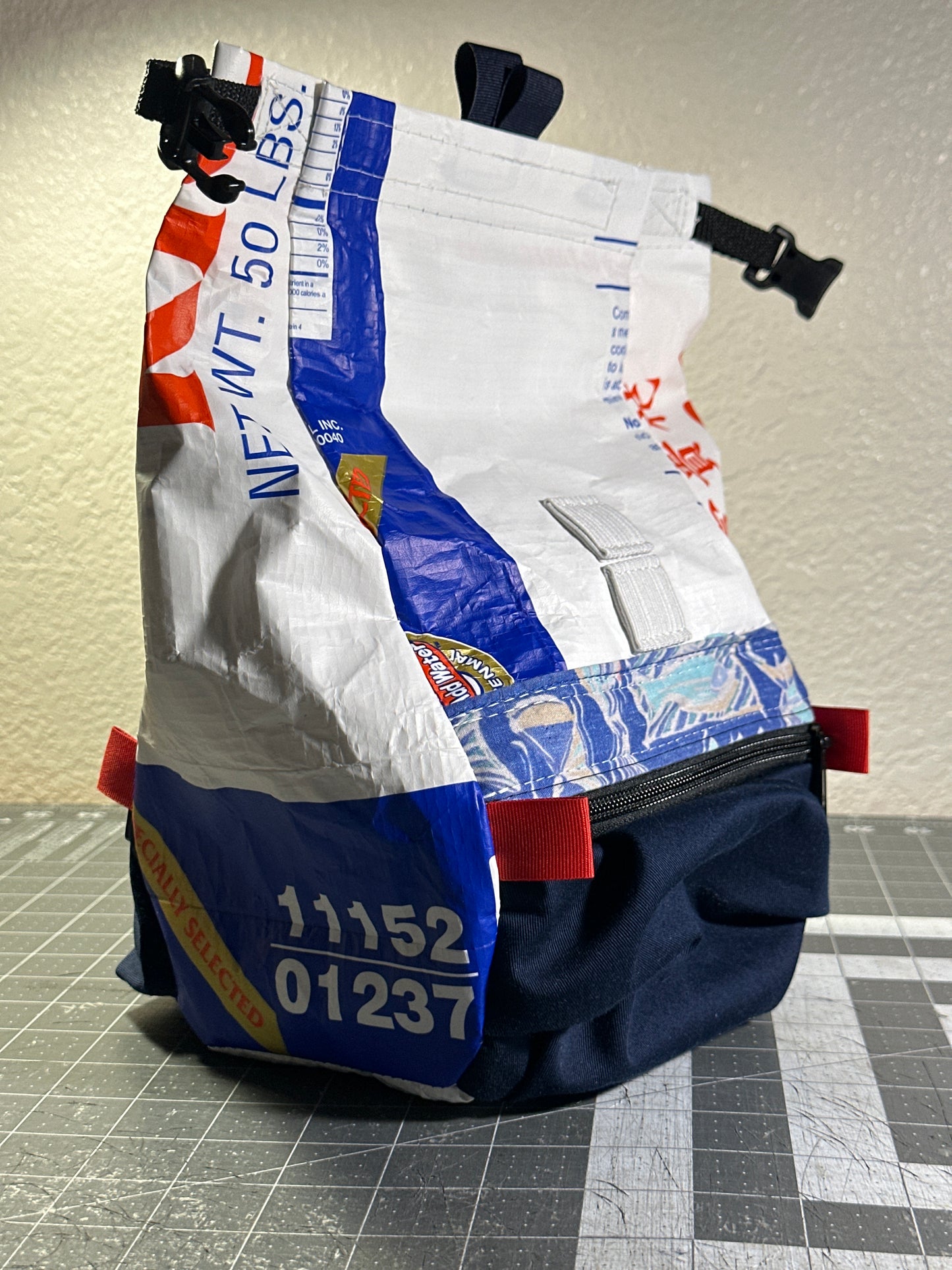 Rice Bag Worn Wear Upcycled Bouldering Pail 0014