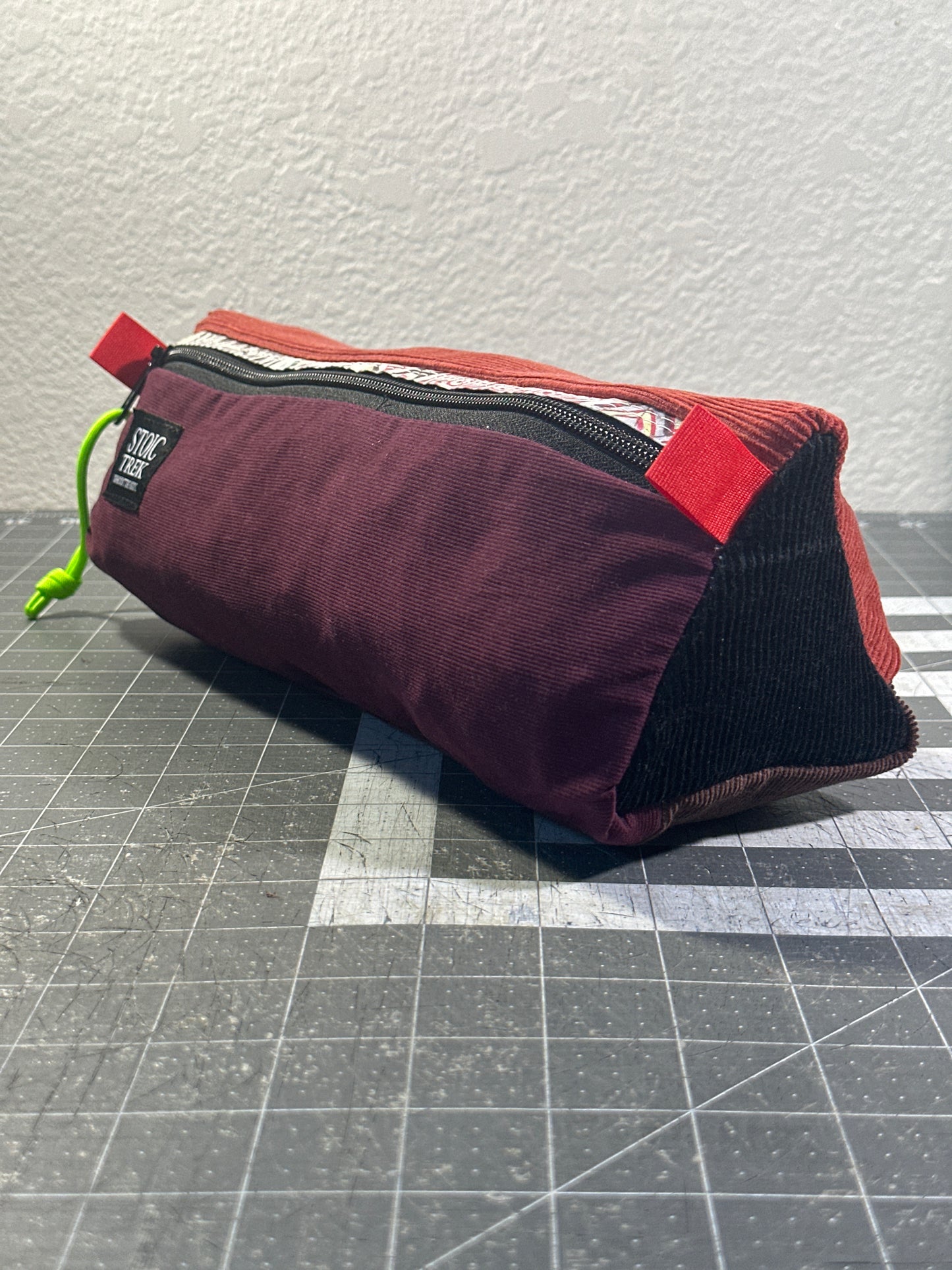 Worn-Wear Upcycled Triangle Pencil Case 0003(Extra Large)