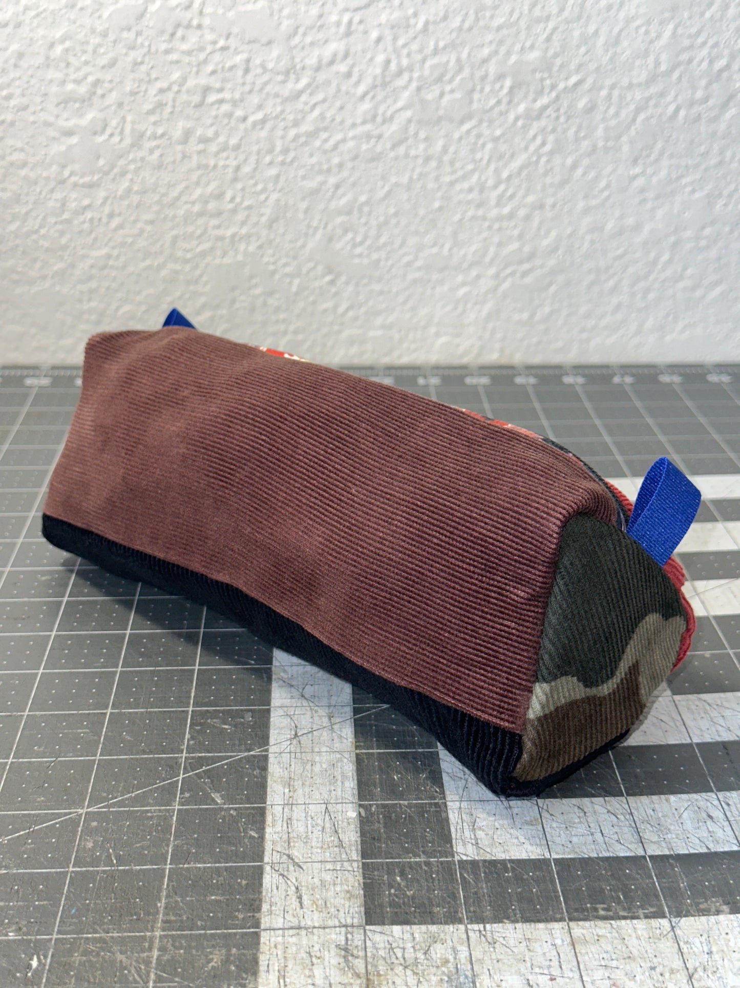 Worn-Wear Upcycled Triangle Pencil Case 0011 (large)