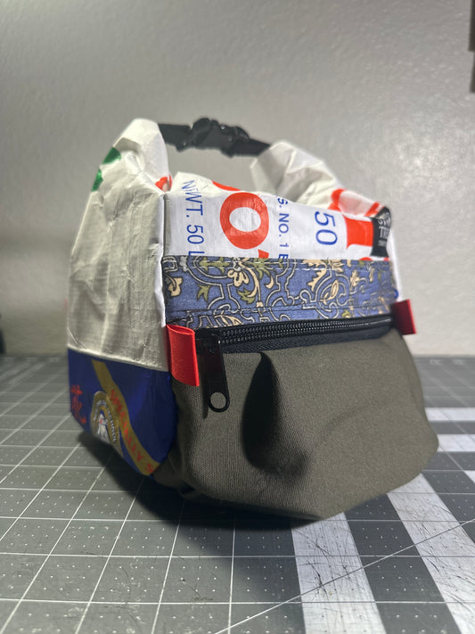 Rice Bag Worn Wear Upcycled Bouldering Pail 0010