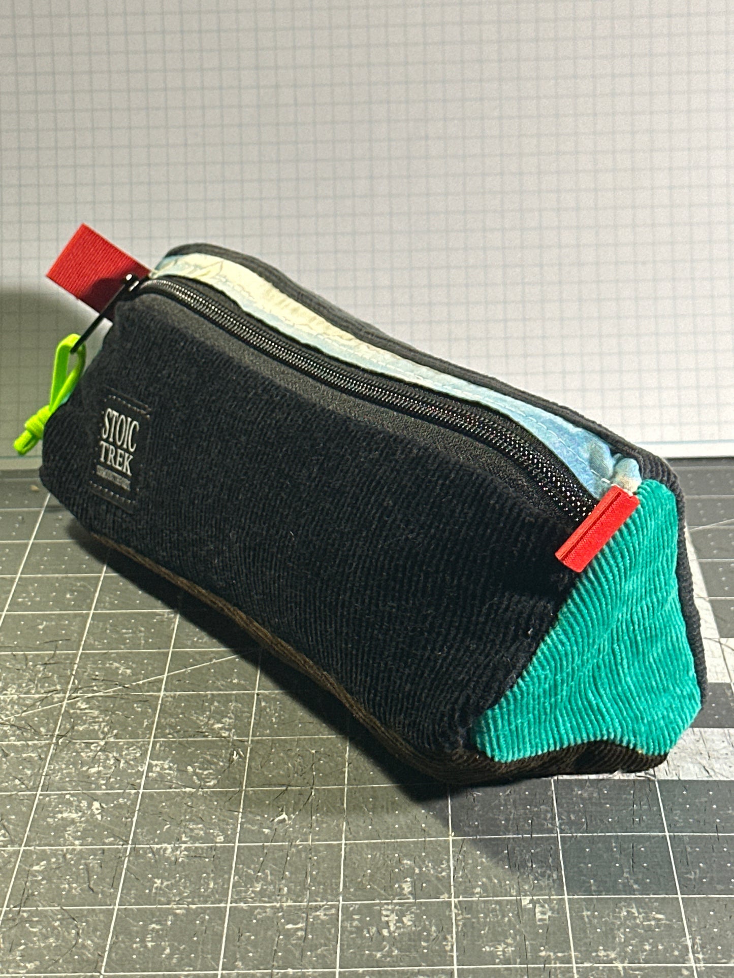 Worn-Wear Upcycled Triangle Pencil Case 0007 (large)