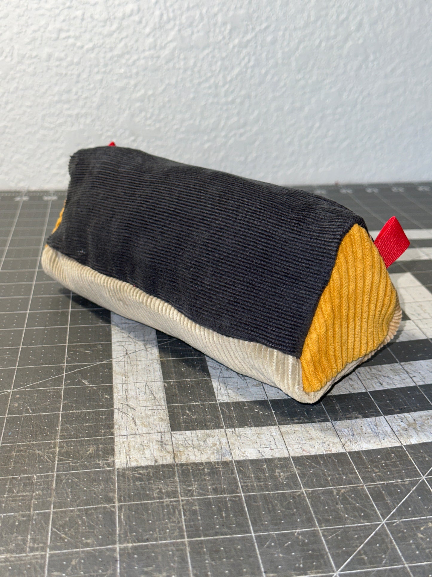 Worn-Wear Upcycled Triangle Pencil Case 0017 (large)