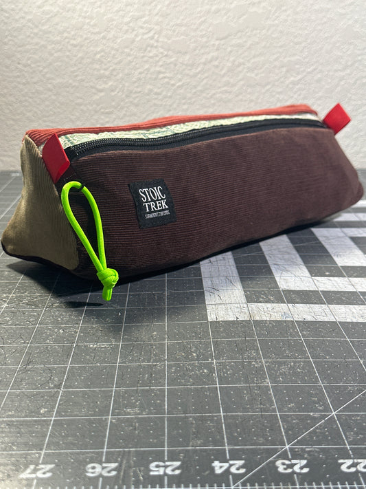 Worn-Wear Upcycled Triangle Pencil Case 0004(Extra Large)
