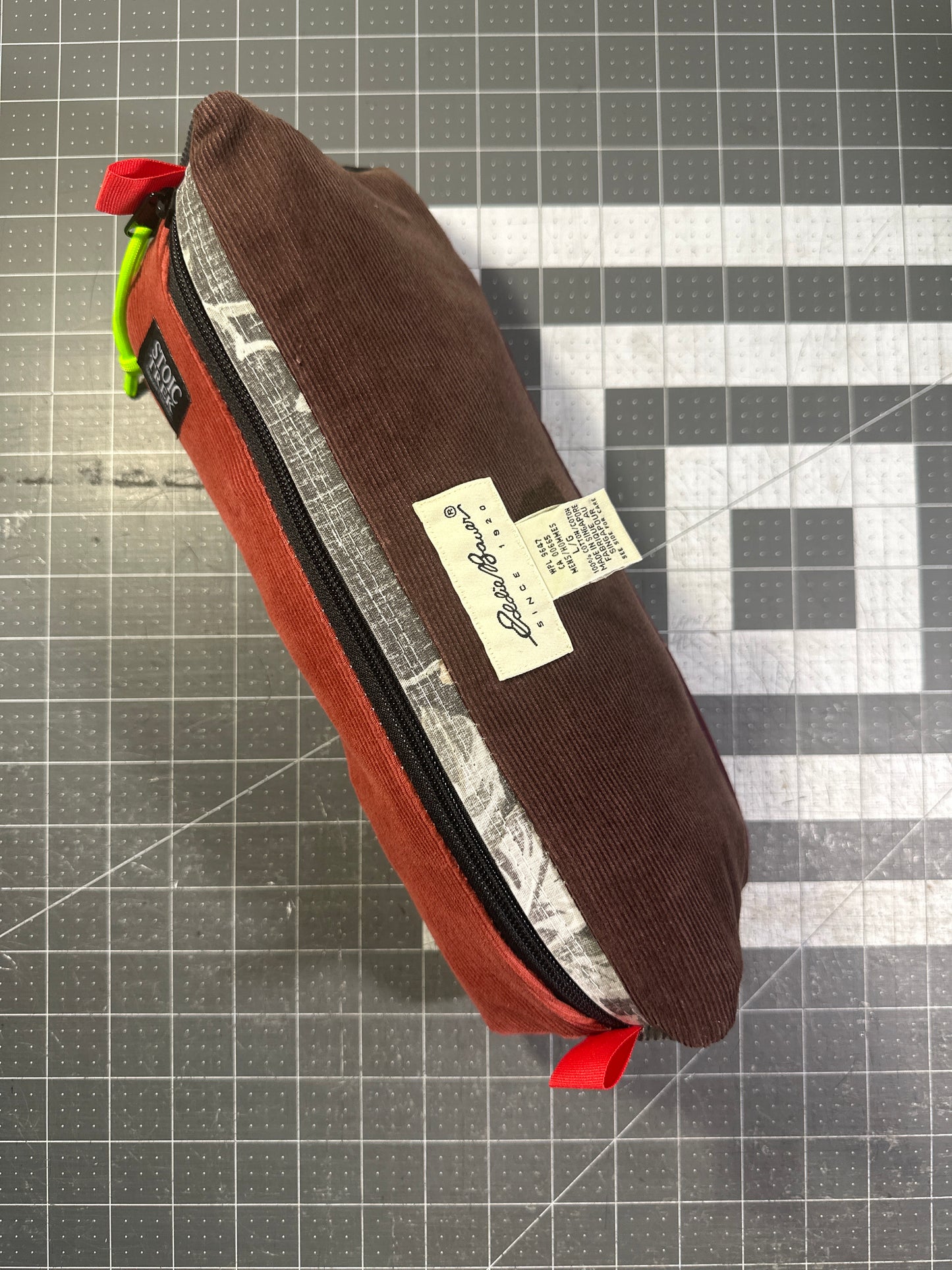 Worn-Wear Upcycled Triangle Pencil Case 0005(Extra Large)