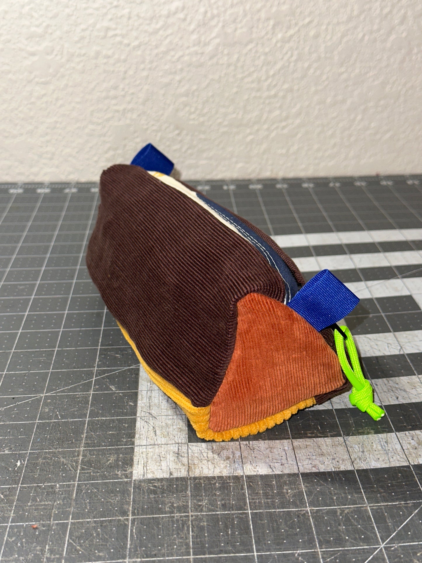 Worn-Wear Upcycled Triangle Pencil Case 0023 (large)