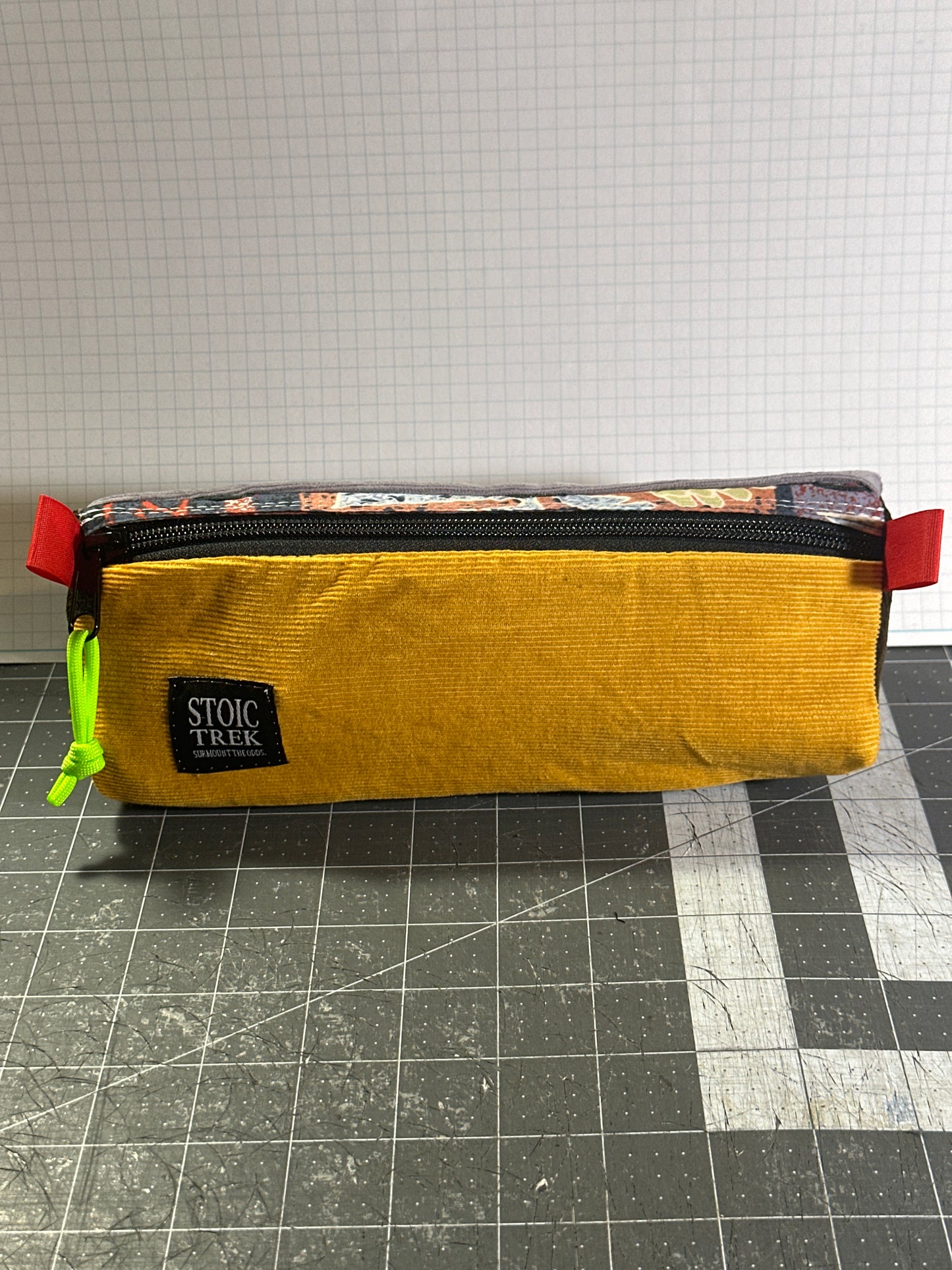 Worn-Wear Upcycled Triangle Pencil Case 0003 (large)
