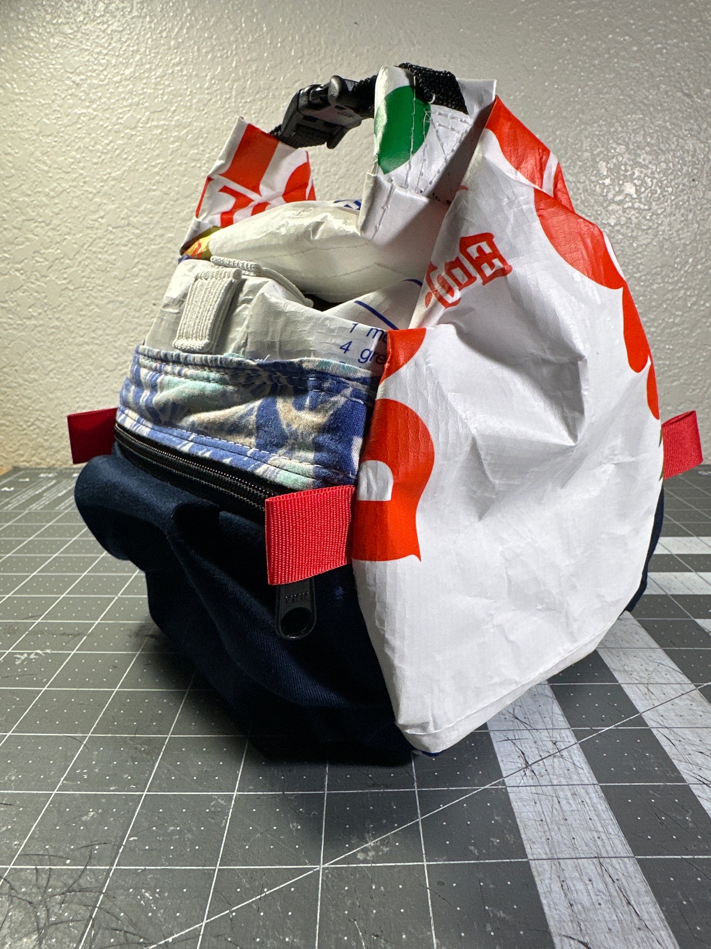 Rice Bag Worn Wear Upcycled Bouldering Pail 0014