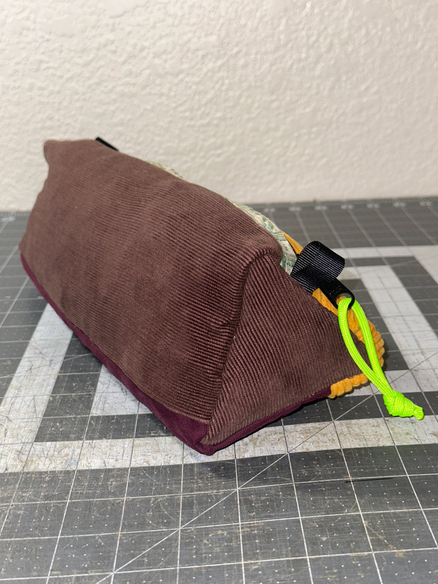 Worn-Wear Upcycled Triangle Pencil Case 0006 (Extra Large)