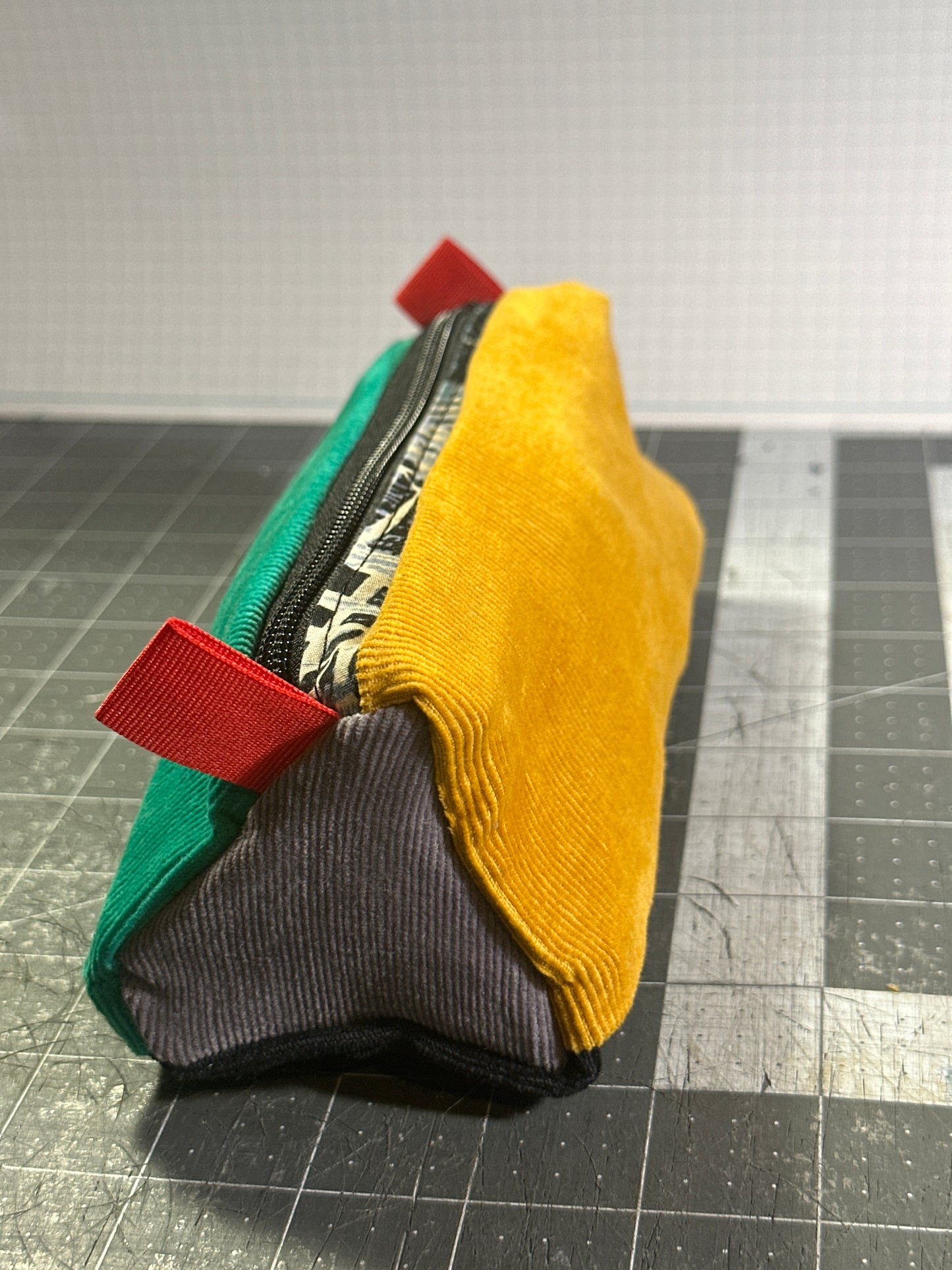 Worn-Wear Upcycled Triangle Pencil Case 0010 (medium)