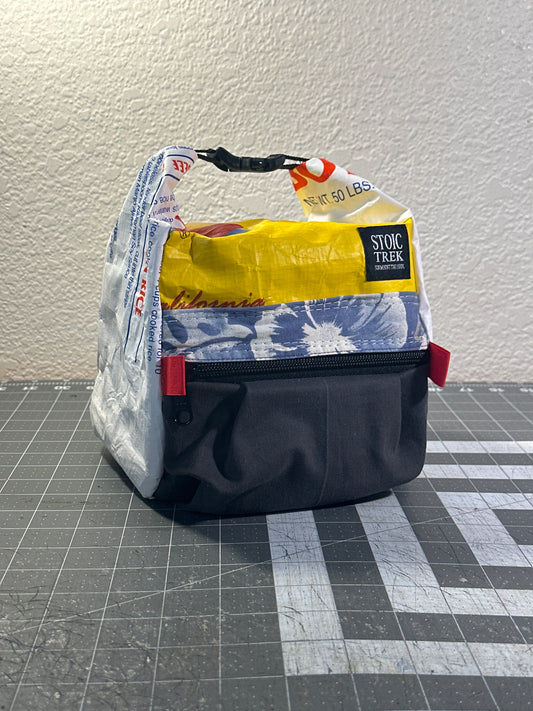 Rice Bag Worn Wear Upcycled Bouldering Pail 0022