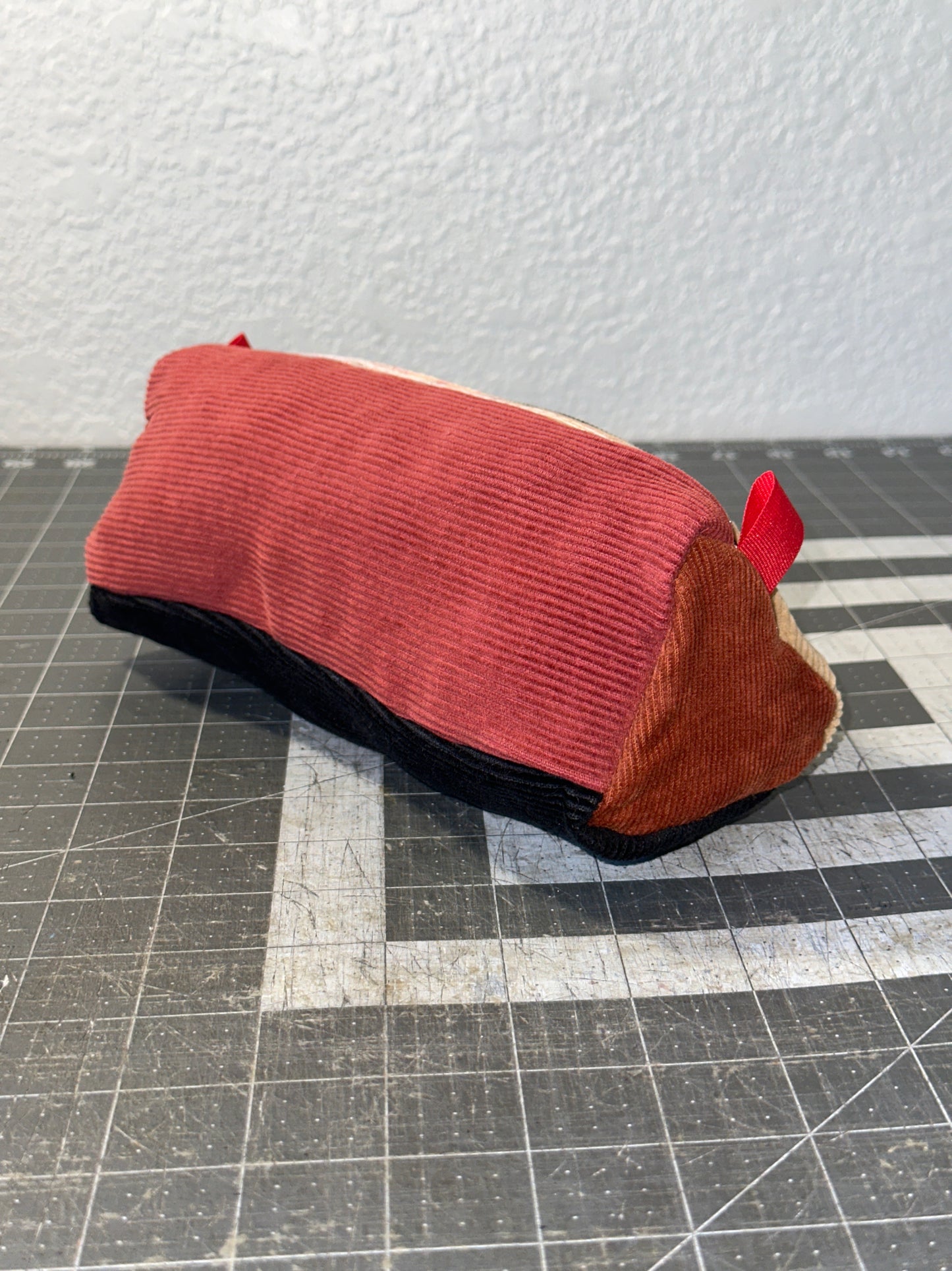 Worn-Wear Upcycled Triangle Pencil Case 0016 (large)