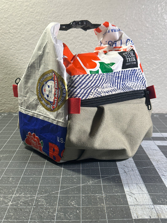 Rice Bag Worn Wear Upcycled Bouldering Pail 0011