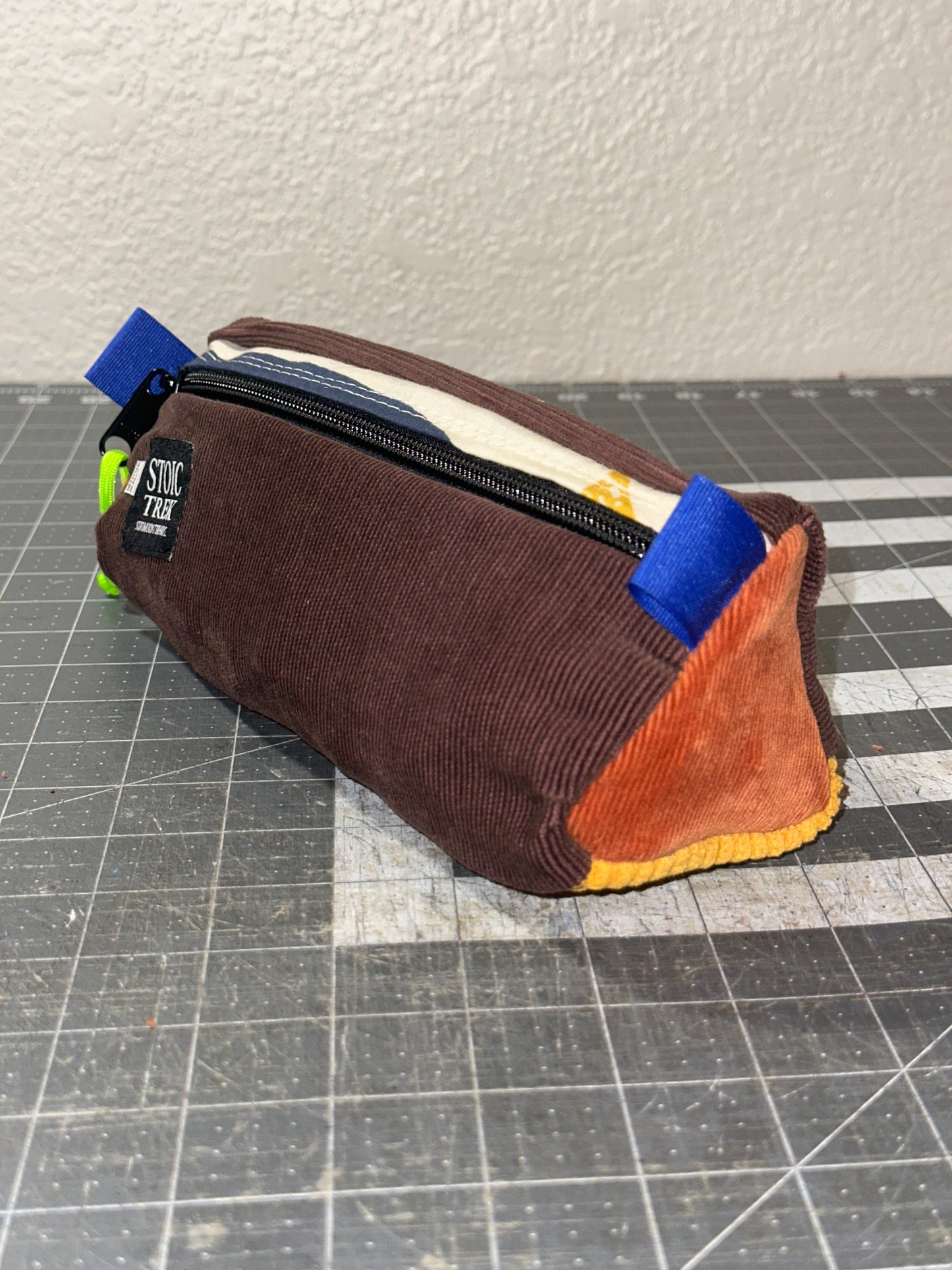 Worn-Wear Upcycled Triangle Pencil Case 0023 (large)