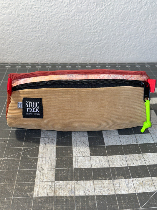 Worn-Wear Upcycled Triangle Pencil Case 0016 (large)