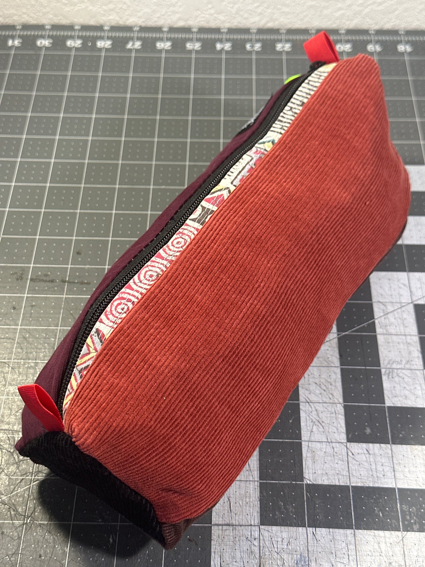Worn-Wear Upcycled Triangle Pencil Case 0003(Extra Large)