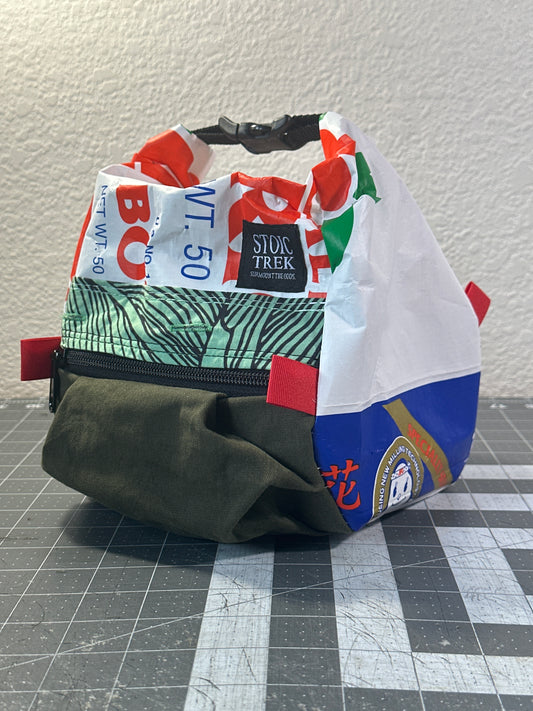 Rice Bag Worn Wear Upcycled Bouldering Pail 0016