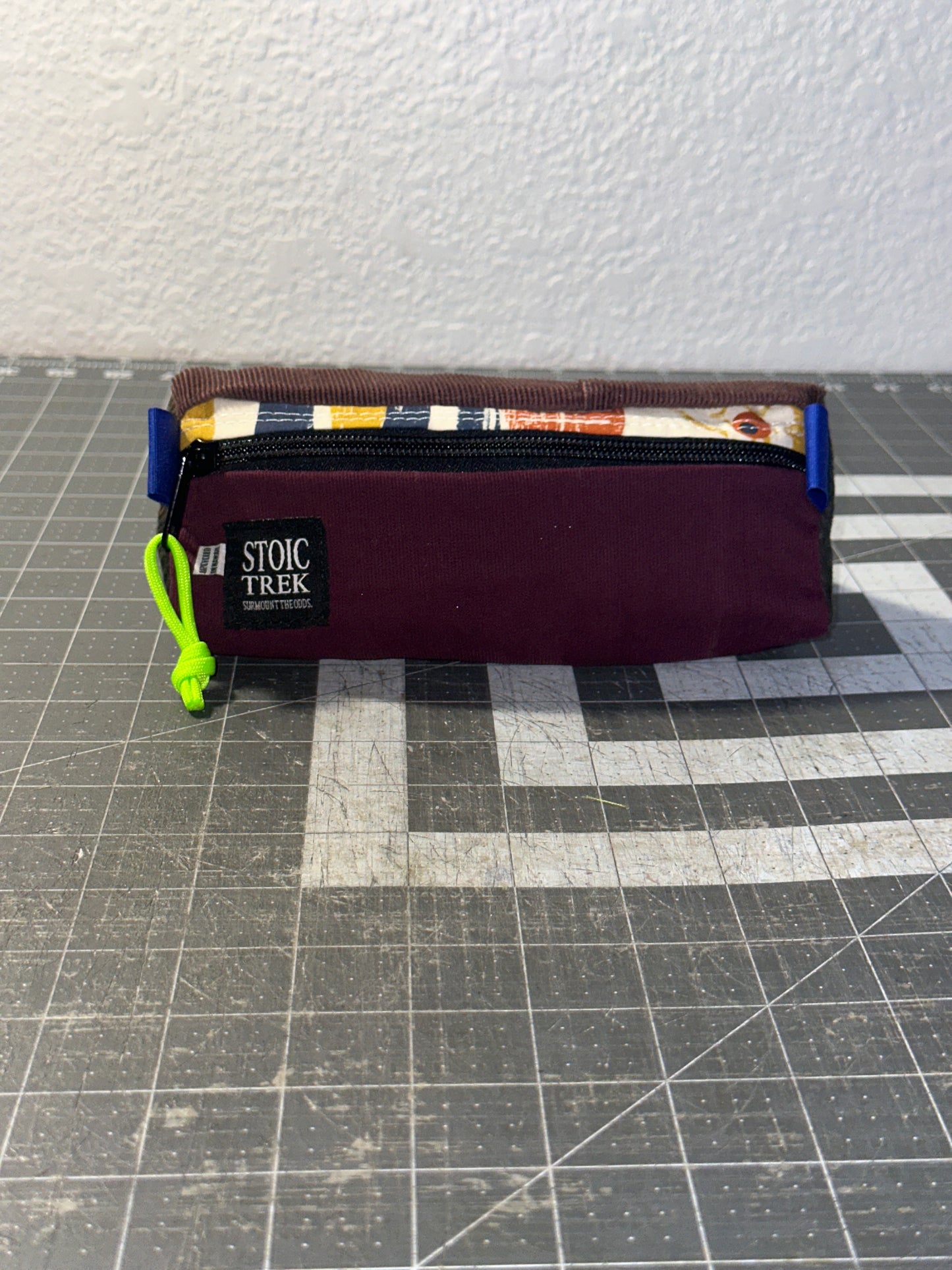 Worn-Wear Upcycled Triangle Pencil Case 0017 (medium)