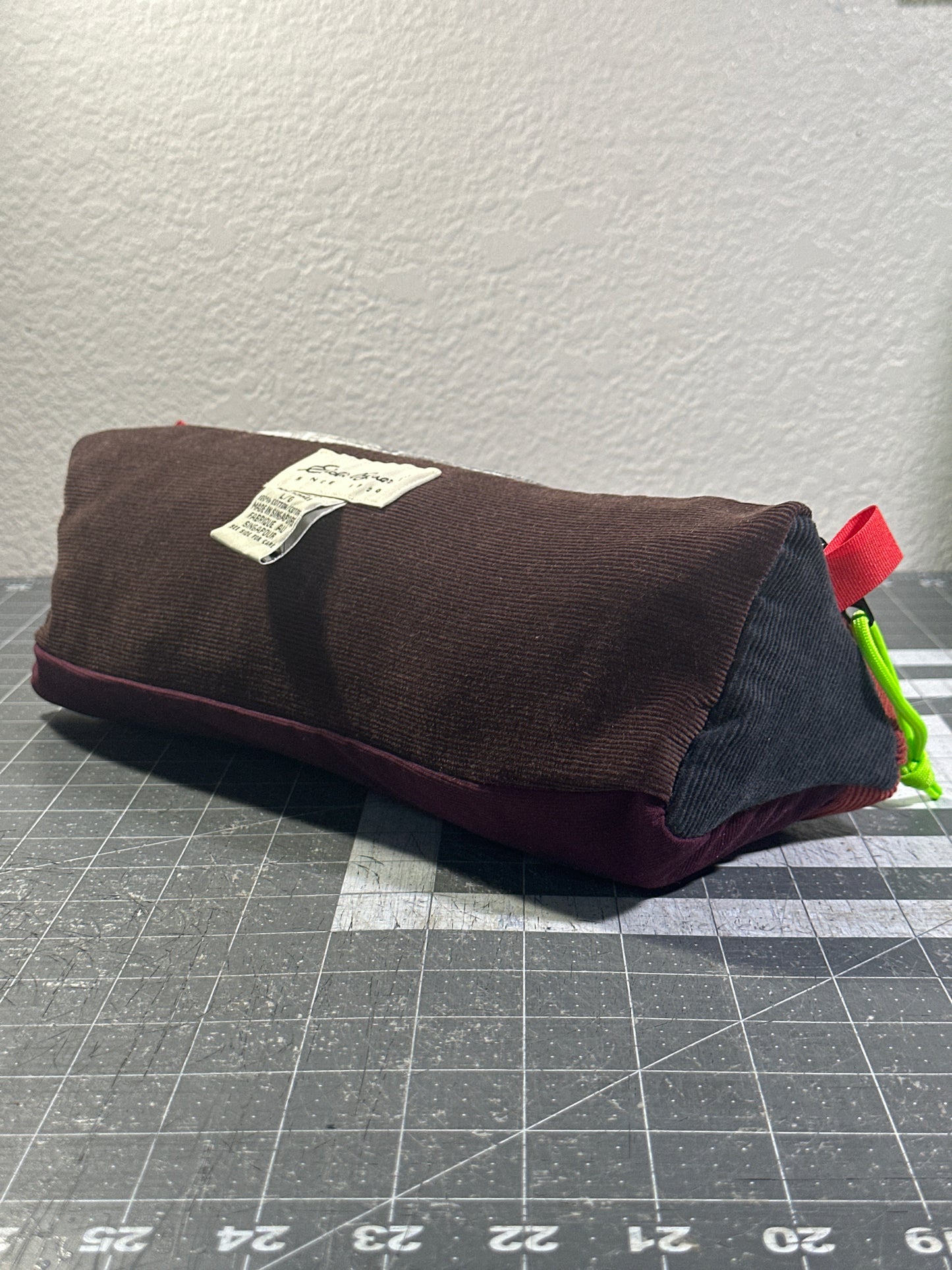 Worn-Wear Upcycled Triangle Pencil Case 0005(Extra Large)