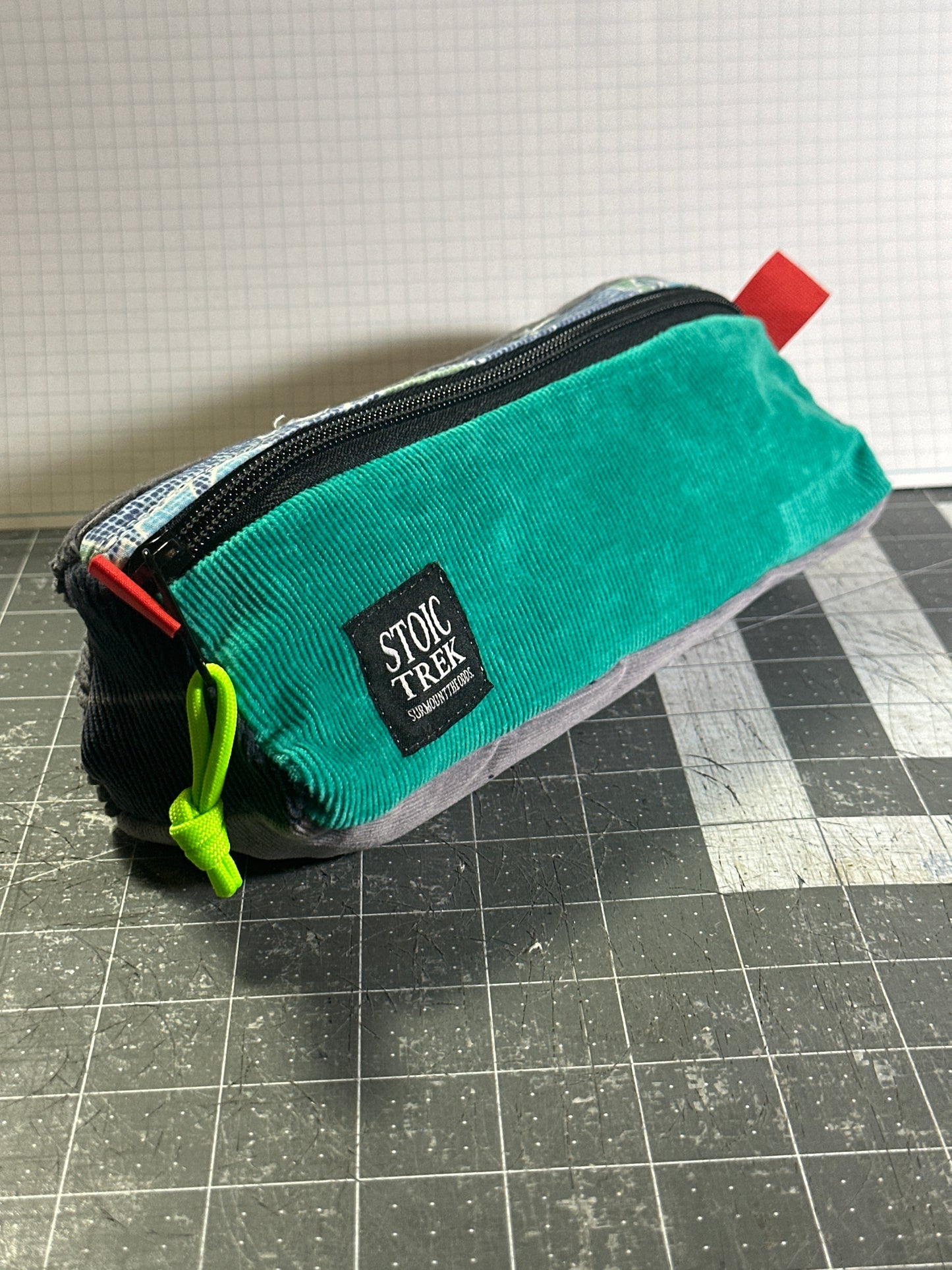 Worn-Wear Upcycled Triangle Pencil Case 0002 (large)