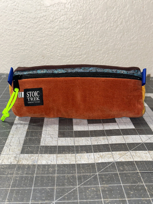 Worn-Wear Upcycled Triangle Pencil Case 0022 (large)