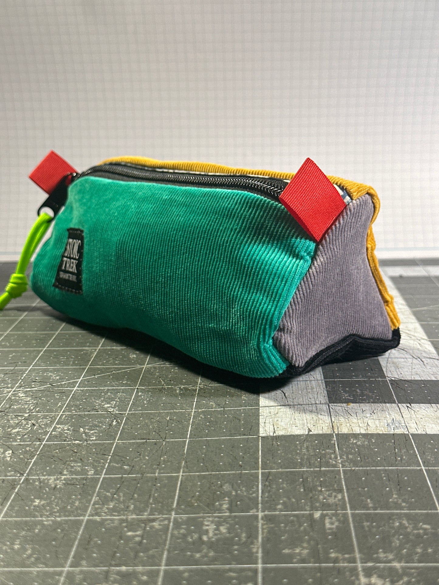 Worn-Wear Upcycled Triangle Pencil Case 0010 (medium)