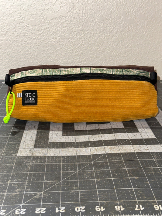 Worn-Wear Upcycled Triangle Pencil Case 0006 (Extra Large)