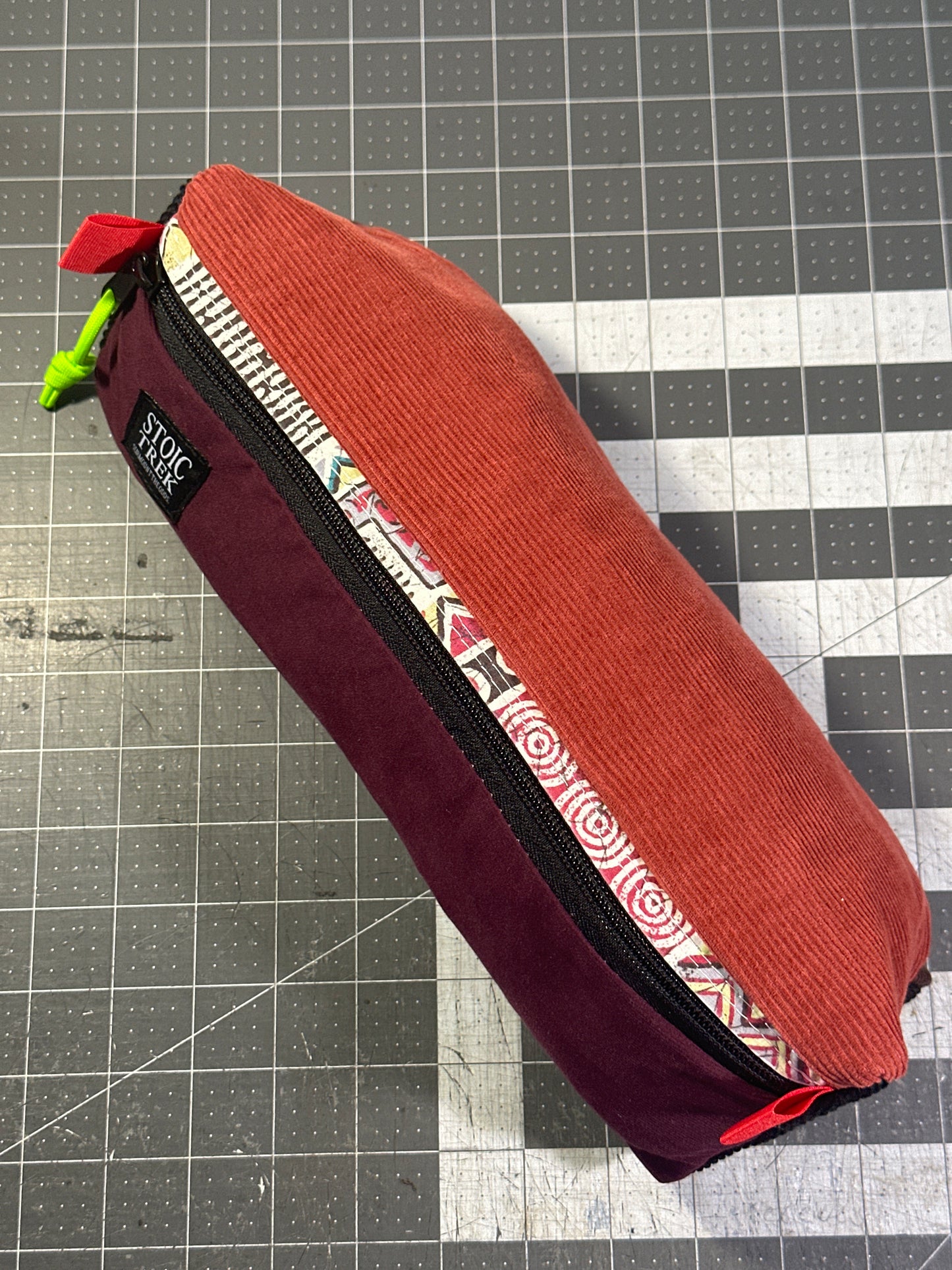 Worn-Wear Upcycled Triangle Pencil Case 0003(Extra Large)