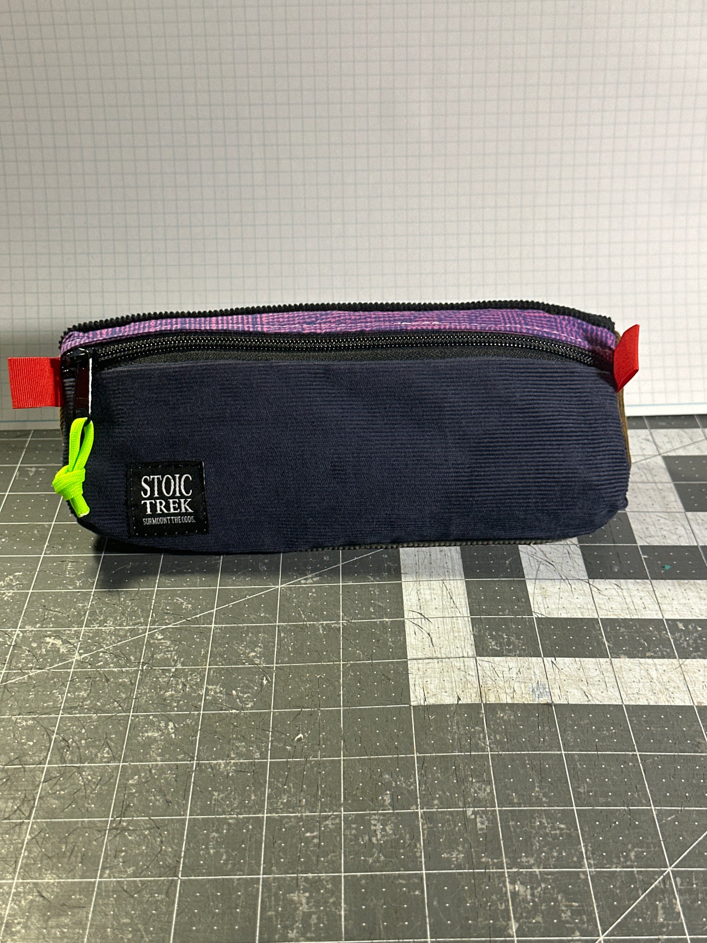 Worn-Wear Upcycled Triangle Pencil Case 0001 (large)