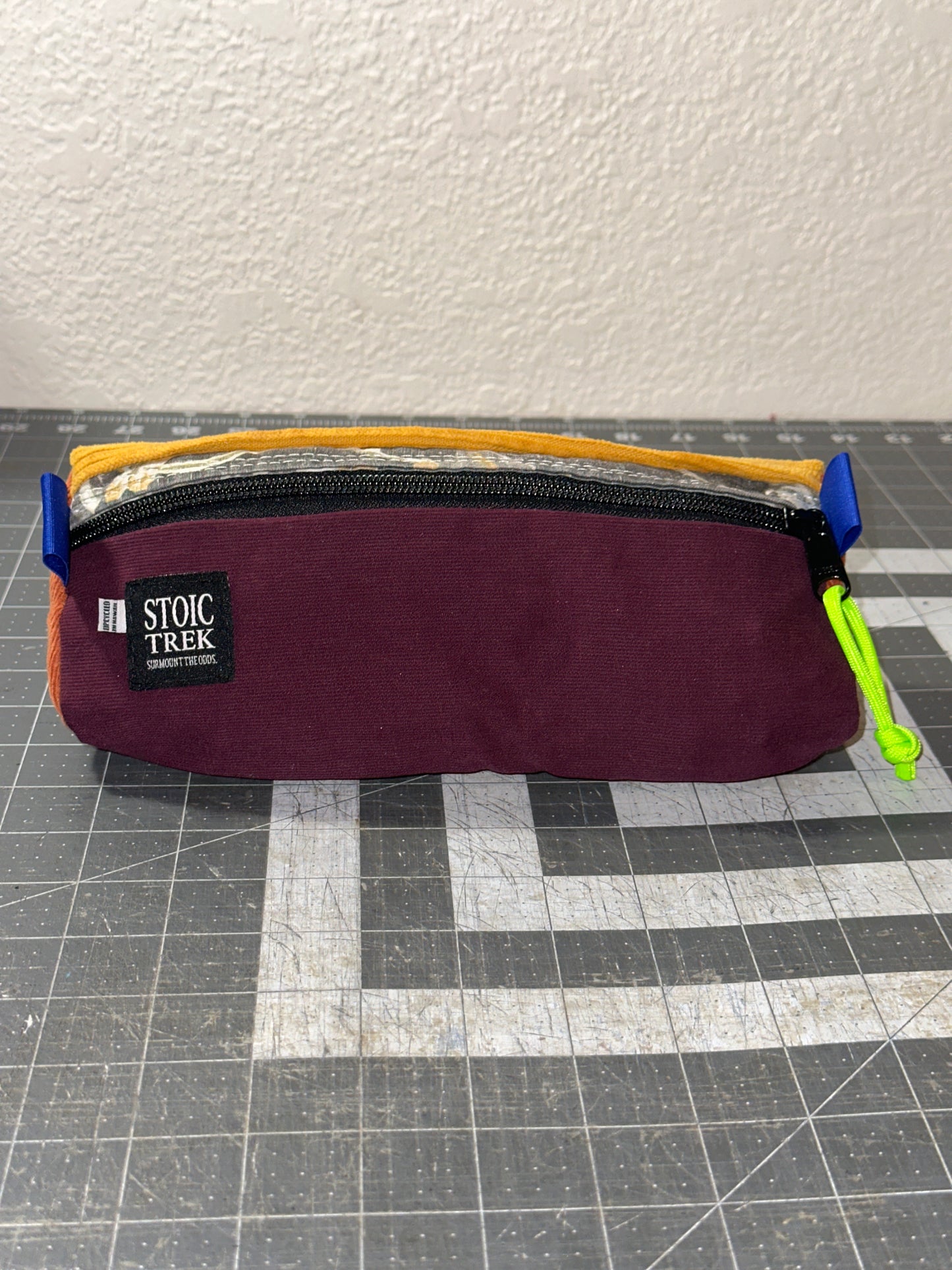 Worn-Wear Upcycled Triangle Pencil Case 0019 (large)