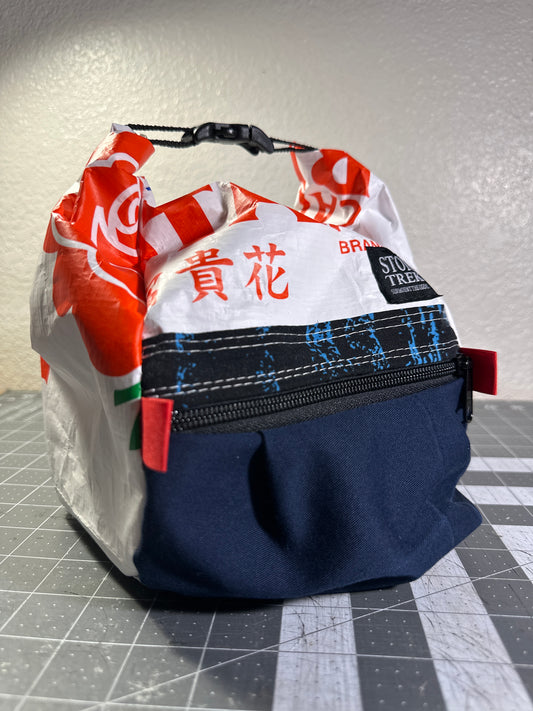 Rice Bag Worn Wear Upcycled Bouldering Pail 0014