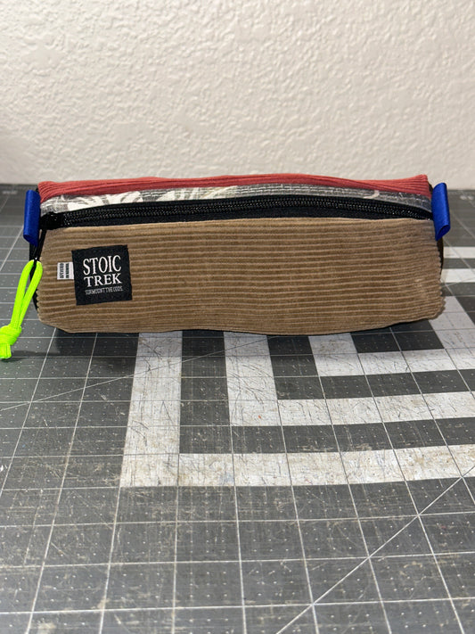 Worn-Wear Upcycled Triangle Pencil Case 0021 (large)