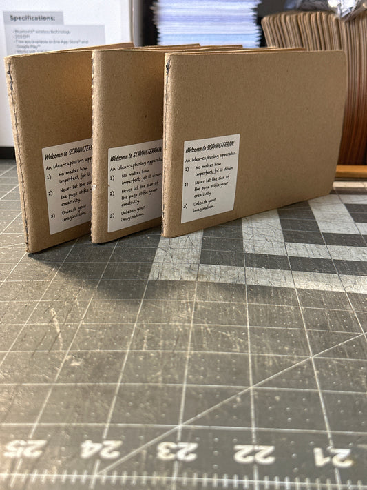 Beta Scrawlterrain Scrawlbook 7.25”x 4.25” Landscape-Oriented (3 pack)