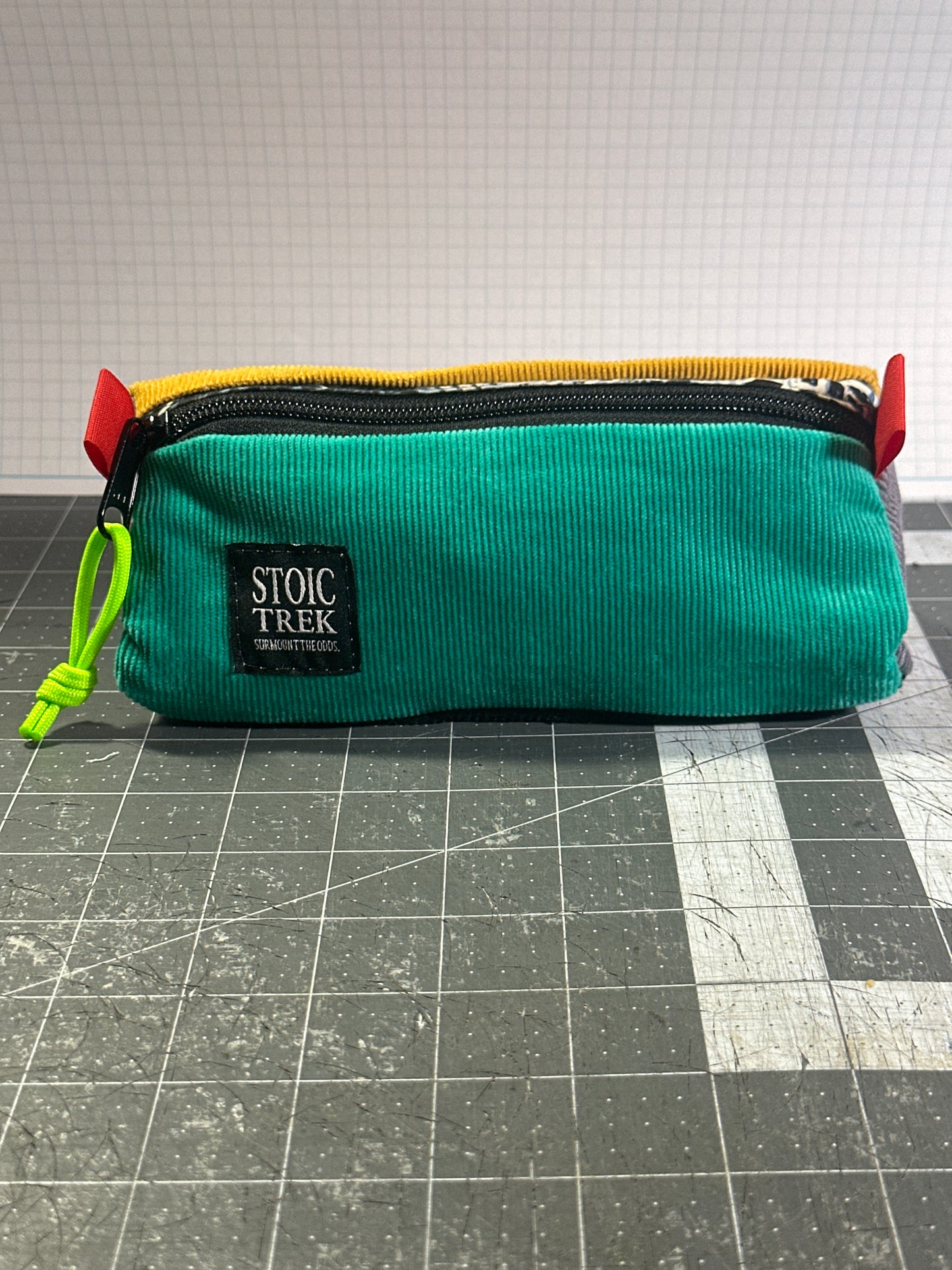 Worn-Wear Upcycled Triangle Pencil Case 0010 (medium)