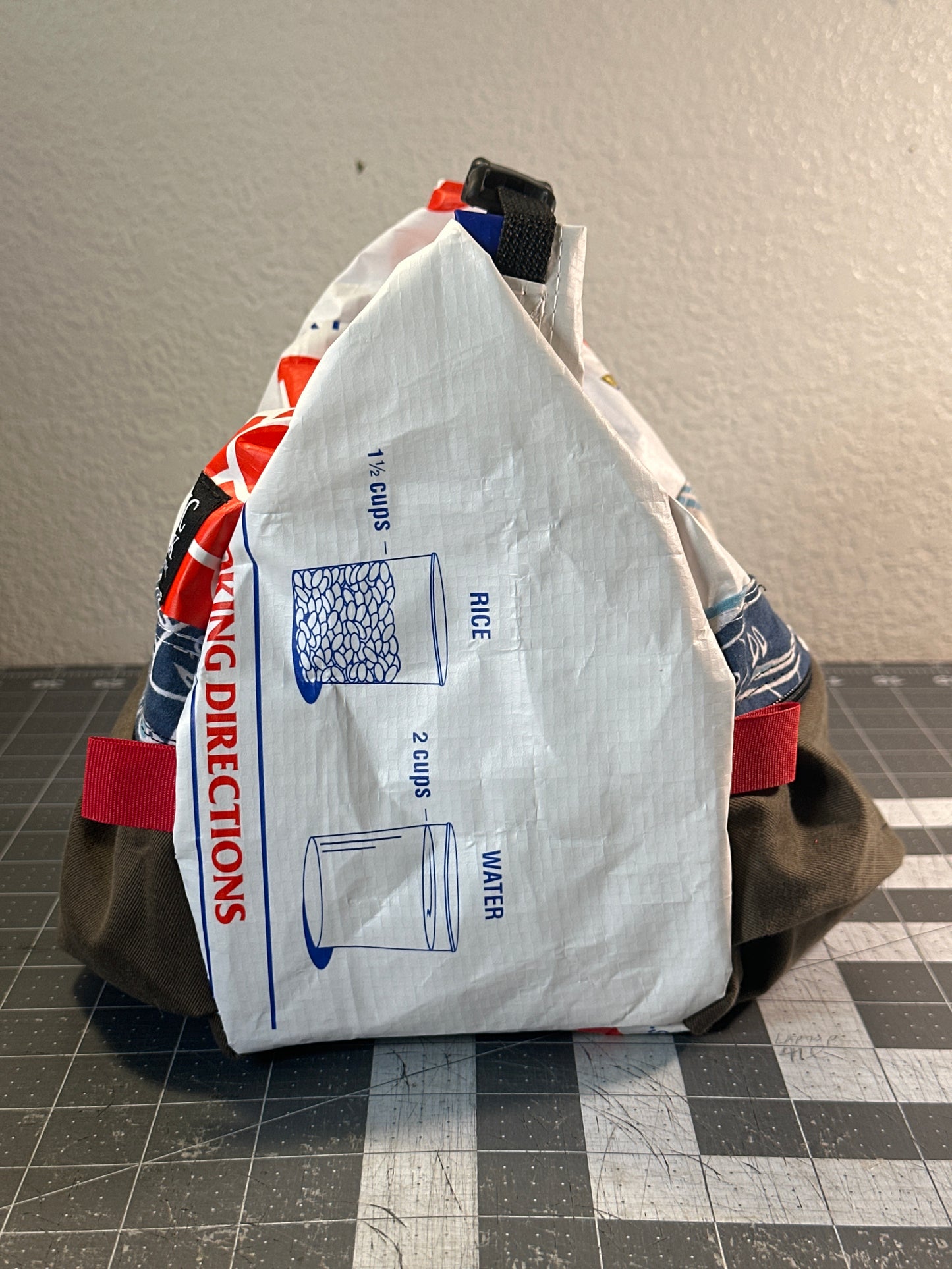 Rice Bag Worn-Wear Upcycled Bouldering Pail 0001
