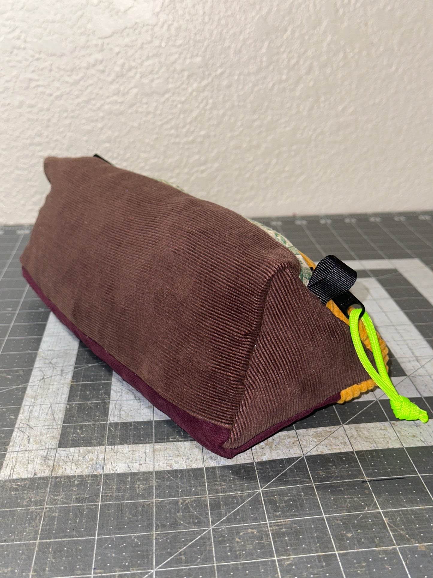 Worn-Wear Upcycled Triangle Pencil Case 0006 (Extra Large)