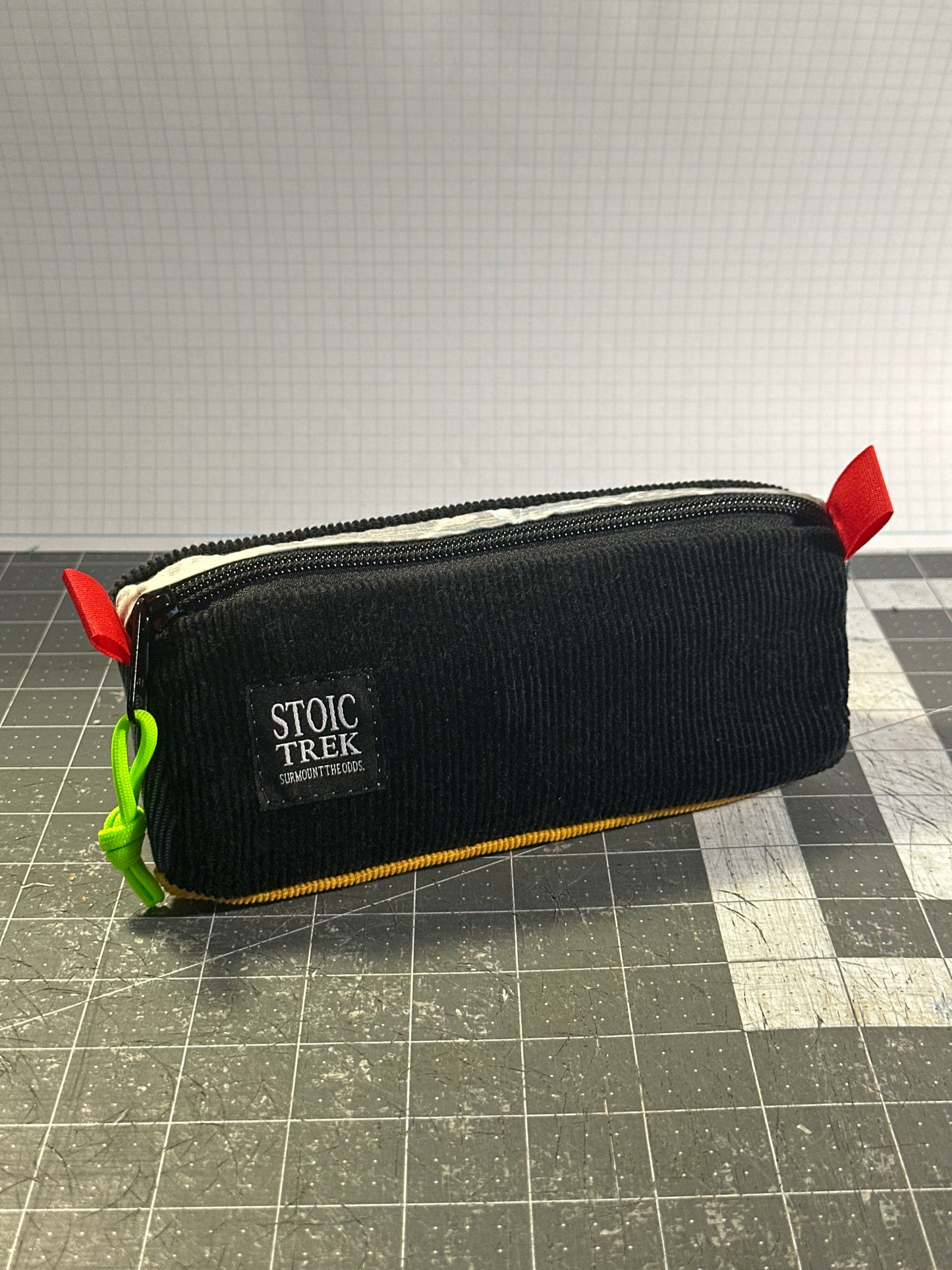 Worn-Wear Upcycled Triangle Pencil Case 0007 (medium)